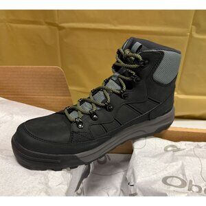 Oboz Burke Mid Leather B-Dry Men's Shoes Granite Size 10.5